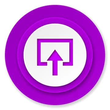 Enter icon, violet button. Stock Illustration