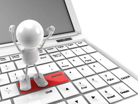 Enter Stock Illustration