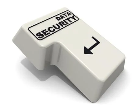 Enter key with DATA SECURITY inscription Stock Illustration