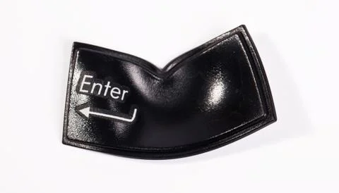 Enter key distorted Stock Photos