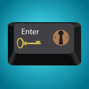 Enter key Stock Illustration