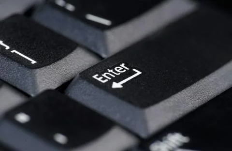 Enter key on keyboard Stock Photos