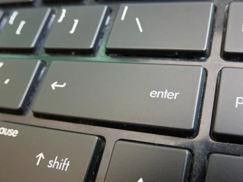 Enter Key On Keyboard Stock Photos