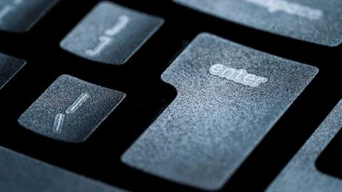 Enter key on keyboard Foto stock