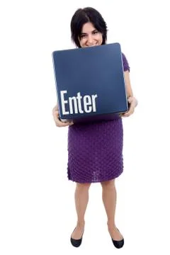 Enter key Foto stock