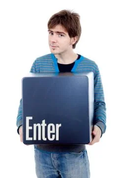 Enter key Stock Photos