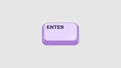 Enter keyboard key button animation Stock Footage 332272765