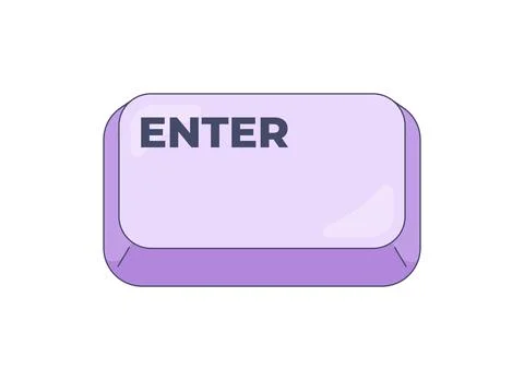 Enter modern keyboard key button Stock Illustration