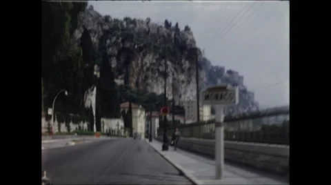 Enter Monaco By Car 1957 Stock Footage 48185912