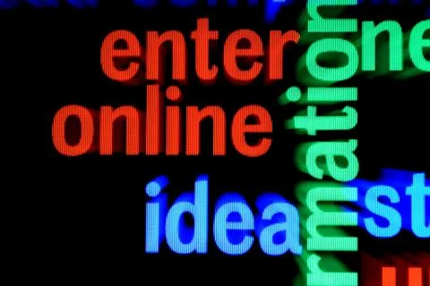 Enter online idea Stockillustratie