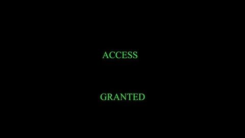 Enter password with Access Granted message Stock Footage 83479279