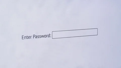Enter Password Computer Screen 4K 스톡 동영상 95027187