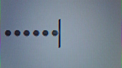 Enter password on PC, Log in Close up of computer screen entering correct Stock Footage 295226560