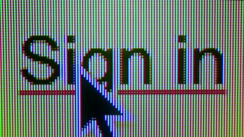 Enter password on PC, Log in Close up of computer screen entering correct Stock Footage 295380499