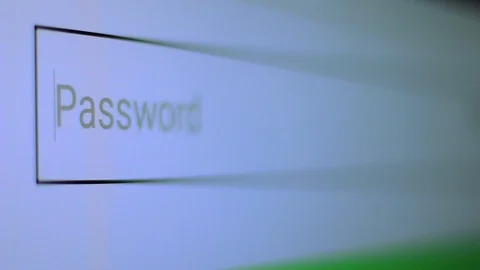 Enter the password for the website in the Internet. Encryption screen With fl Stock Footage 86226054