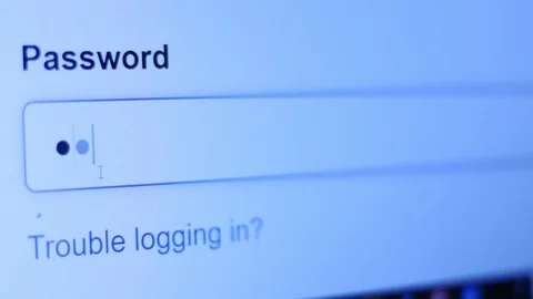 Enter the password for the website in the Internet. Encryption screen With fl Stock Footage 117593148