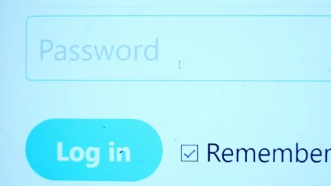 Enter the password for the website in the Internet. Encryption screen With fl Stock Footage 117593177