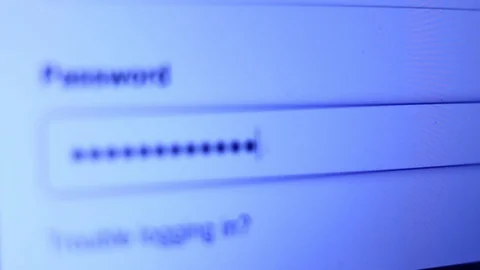 Enter the password for the website in the Internet. Encryption screen With fl Stock Footage 117593239