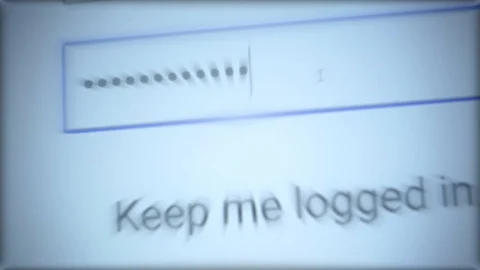 Enter the password for the website in the Internet. Encryption screen With fl Stock Footage 122586252