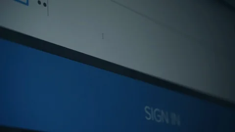 Enter the password for the website in the Internet. Encryption screen With fl Stock Footage 122586425