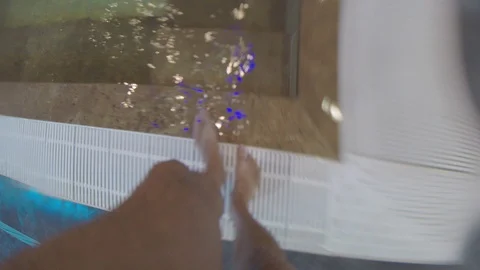 Enter the pool in the wellness center Stock Footage 115451941