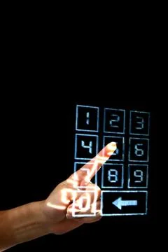 Enter secret code Foto stock