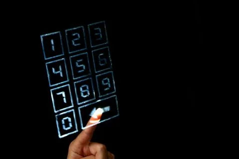 Enter secret code Stock Photos