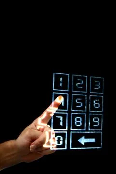 Enter secret code Stock Photos