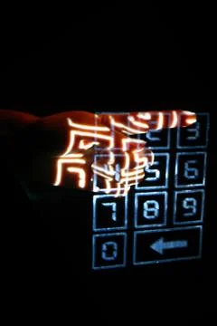 Enter secret code Foto stock