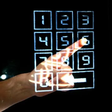 Enter secret code Foto stock