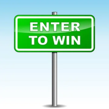 Enter signpost Stock Illustration