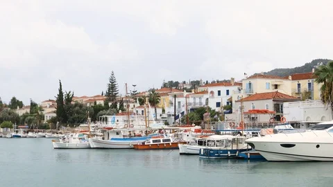 Enter Spetses Stock Footage 122940670