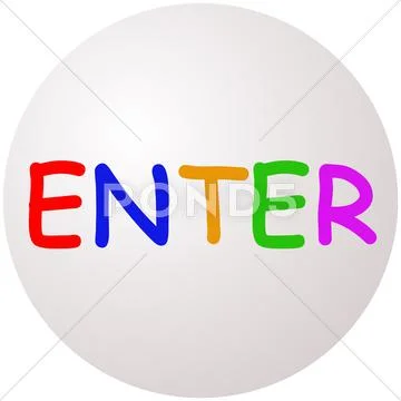 Enter Sphere Stock Illustration