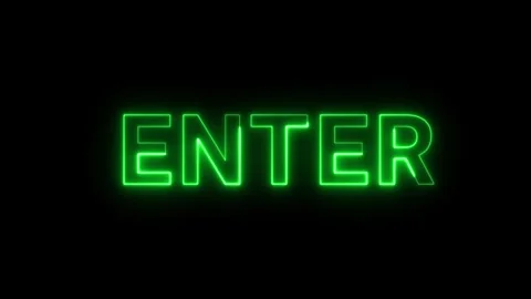 Enter text with neon glow effect, Enter neon animation, loop animated video, 4k Stock Footage 292284487