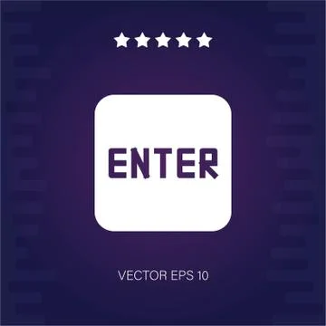 Enter vector icon Stock Illustration