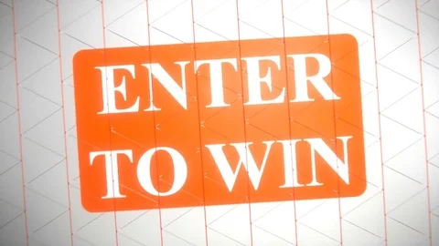 Enter to win advertising text banner intro outro 库存影片 80118851