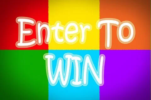 Enter to win concept Stock Illustration