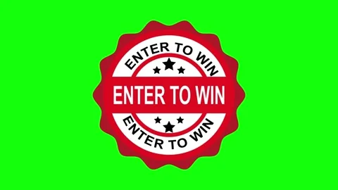 Enter to Win Contest Badge Animation Video stock 322963818