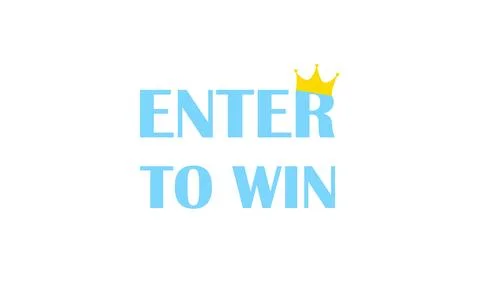 Enter to win icon design template Stock Illustration