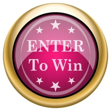 Enter to win icon Illustrazione stock