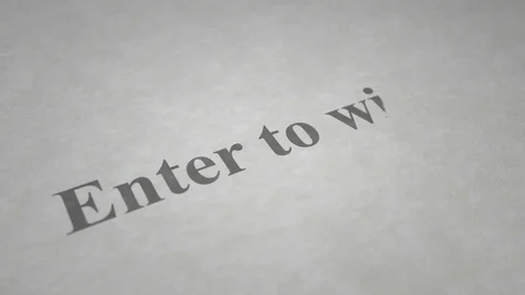 Enter to win-paint on text Stock-Footage 122863800