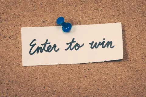 Enter To Win Stock Photos