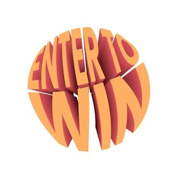 Enter to win quote. Retro style design typography. 库存插图