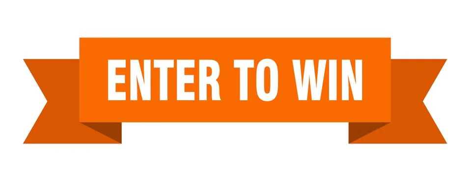 Enter to win ribbon. enter to win isolated band sign. enter to win banner Stock Illustration