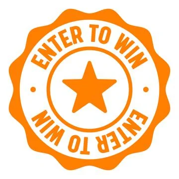 Enter to win seal badge. enter to win label sticker. Vector sign Stock Illustration