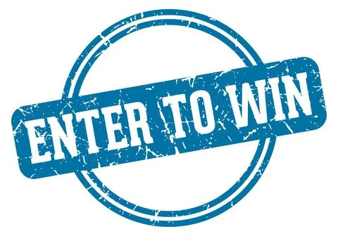 Enter to win stamp Stock Illustration