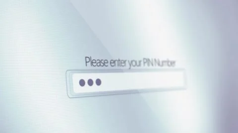 Enter your Pin Number Stock Footage 67992314