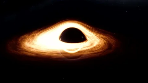 Entering A Black Hole, Realistic Simulation Stock-Footage