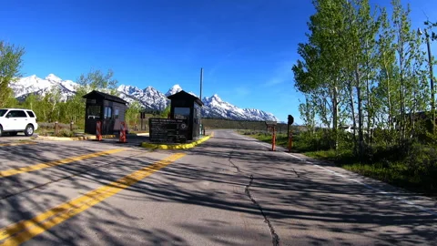 Entering campground Video stock 131581558