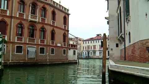 Entering the Canal Grande Stock Footage 78058960